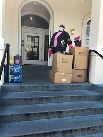 Alpha Kappa Alpha Sorority donated boxed lunches to Stoddard’s staff